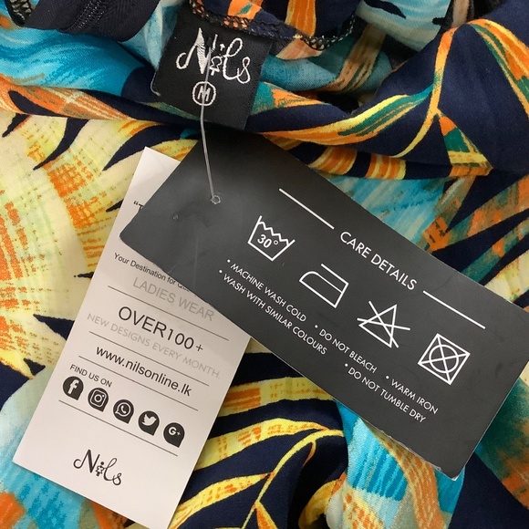 NWT Sz M 34-35 Tropical Rayon Jump Suit - Picture 6 of 6